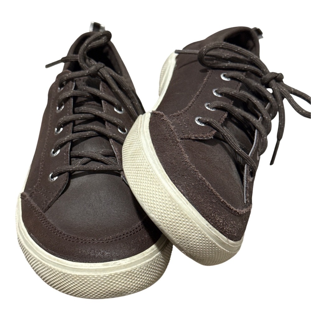 Sperry SP-Deckfin Brown Leather Moc Toe Deck Sneakers Men's Size 6 Womes 5